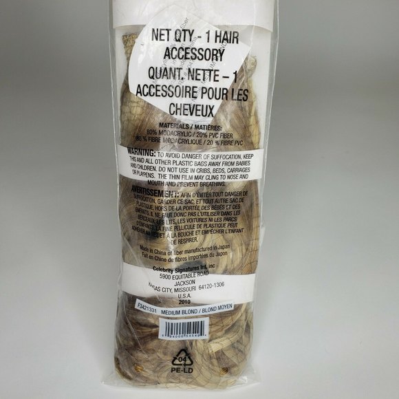 Celebrity Signatures Med Blonde Hair Extensions Full Curls New Cosplay Costume - Picture 2 of 4